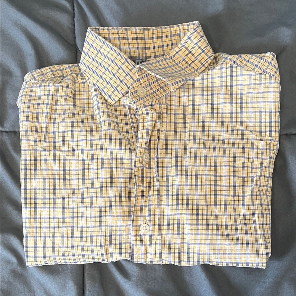 Polo Regent Long Sleeve Button Down Plaid Shirt Size 15.5